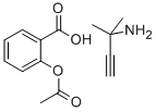 2-Methyl-3-butyn-2-amine 2-(acetyloxy)benzoate 结构式