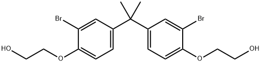 2,2'-[(1-methylethylidene)bis[(2-bromo-4,1-phenylene)oxy]]bisethanol 结构式
