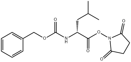 CBZ-D-亮氨酸-N-羟基琥珀酰亚胺脂 结构式