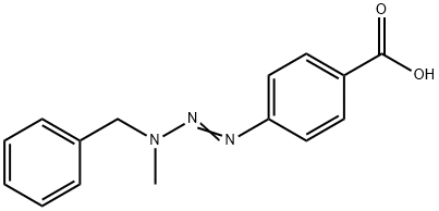 p-(3-Benzyl-3-methyl-1-triazeno)benzoic acid 结构式