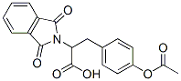 3-(4-ACETOXY-PHENYL)-2-(1,3-DIOXO-1,3-DIHYDRO-ISOINDOL-2-YL)-PROPIONIC ACID 结构式