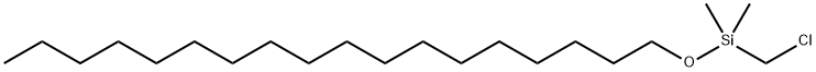 1-Dimethyl(chloromethyl)silyloxyoctadecane 结构式