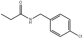N-(4-氯苄基)丙酰胺 结构式