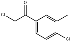 2-氯-1-(4-氯-3-甲基苯基)乙烷-1-酮 结构式