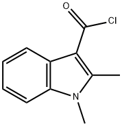 1H-Indole-3-carbonyl chloride, 1,2-dimethyl- (9CI) 结构式