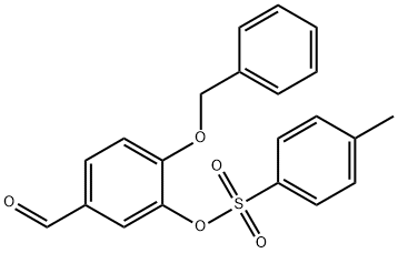 4-(Benzyloxy)-3-hydroxybenzaldehyde p-Toluenesulfonate 结构式