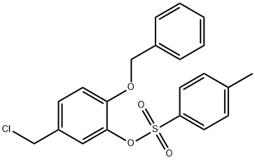 6-(Benzyloxy)-α-chloro-m-cresol p-Toluenesulfonate 结构式
