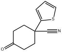 4-CYANO-4-(THIEN-2-YL)CYCLOHEXANONE 结构式