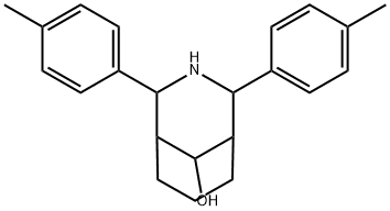 6,8-bis(4-methylphenyl)-7-azabicyclo[3.3.1]nonan-9-ol 结构式