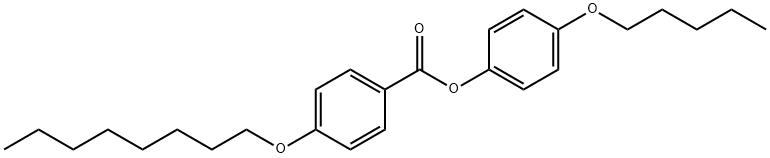 4-辛氧基苯甲酸-4-戊氧基苯酯 结构式