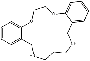 5,6,14,15二苯并-1,4-二氧代-8,12-二氮杂环十五烷-5,14-二烯 结构式