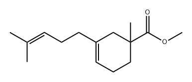 ethyl 1-methyl-3-(4-methyl-3-pentenyl)cyclohex-3-ene-1-carboxylate 结构式