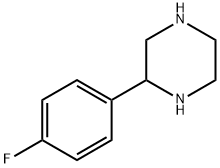 2-(4-氟苯基)-哌嗪 结构式