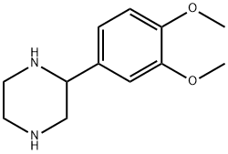 2-(3,4-二甲氧基苯)哌嗪化合物 结构式