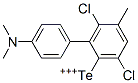 Dichloro[4-(dimethylamino)phenyl](p-tolyl)tellurium(IV) 结构式