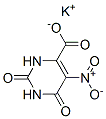 1,2,3,6-四氢-5-硝基-2,6-二氧代嘧啶-4-羧酸钾盐 结构式