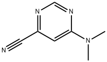 4-Pyrimidinecarbonitrile, 6-(dimethylamino)- (9CI) 结构式