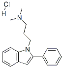 N,N-dimethyl-3-(2-phenylindol-1-yl)propan-1-amine hydrochloride Structure