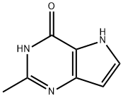 4H-Pyrrolo[3,2-d]pyrimidin-4-one, 1,5-dihydro-2-methyl- (9CI) 结构式