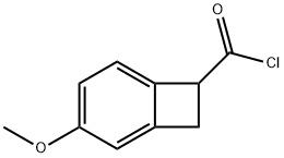 3-甲氧基双环[4.2.0]辛-1,3,5-三烯-7-甲酰氯 结构式
