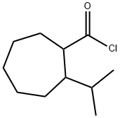 Cycloheptanecarbonyl chloride, 2-(1-methylethyl)- (9CI) 结构式
