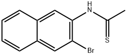 N-(3-bromo-2-naphthyl)ethanethioamide 结构式