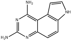 7H-吡咯并[3,2-F]喹唑啉-1,3-二胺, 65795-37-1, 结构式