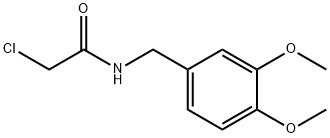 2-CHLORO-N-(3,4-DIMETHOXYBENZYL)ACETAMIDE 结构式