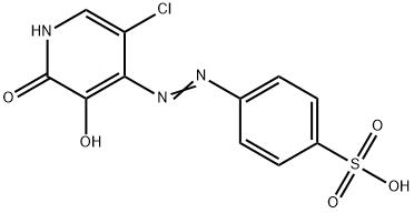 4-[(5-Chloro-1,2-dihydro-3-hydroxy-2-oxopyridin-4-yl)azo]benzenesulfonic acid Structure
