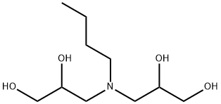 3,3'-(butylimino)bispropane-1,2-diol Structure