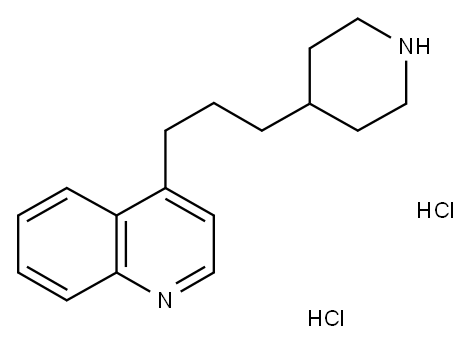 Quinoline, 4-(3-(4-piperidinyl)propyl)-, dihydrochloride|
