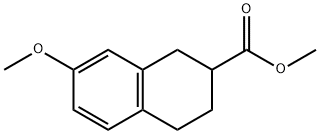7-甲氧基-四氢萘-2-甲酸甲酯 结构式