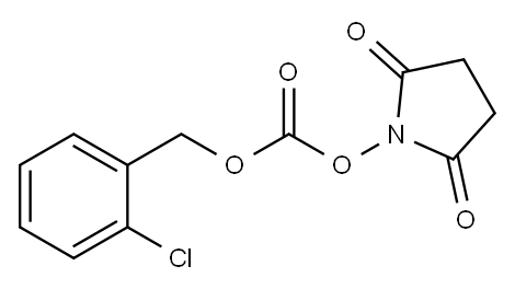 N-(2-Chlorobenzyloxycarbonyloxy)succinimide Structure