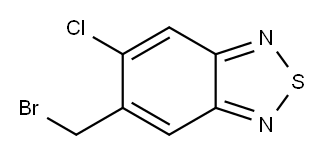 5-(溴甲基)-6-氯-2,1,3-苯并噻二唑 结构式