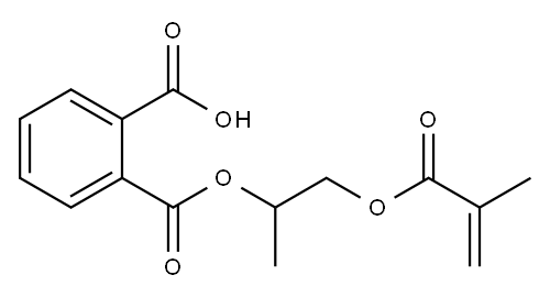 1-methyl-2-[(2-methyl-1-oxoallyl)oxy]ethyl hydrogen phthalate 结构式