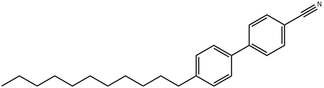 4-氰基-4'-十一烷基联苯 结构式