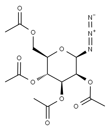 2,3,4,6-四-O-乙酰-Β-D-叠氮吡喃甘露糖 结构式