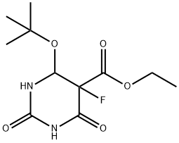 6-(tert-Butoxy)-5-fluorohexahydro-2,4-dioxo-5-pyrimidinecarboxylic acid Structure