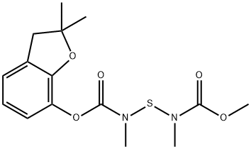 2,4-Dimethyl-5-oxo-2,4-diaza-3-thia-6-oxaheptanoic acid 2,2-dimethyl-2,3-dihydrobenzofuran-7-yl ester Structure