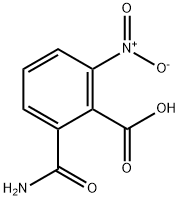 2-氨甲酰基-6-硝基苯甲酸 结构式