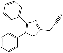 4,5-Diphenyl-2-oxazoleacetonitrile Structure