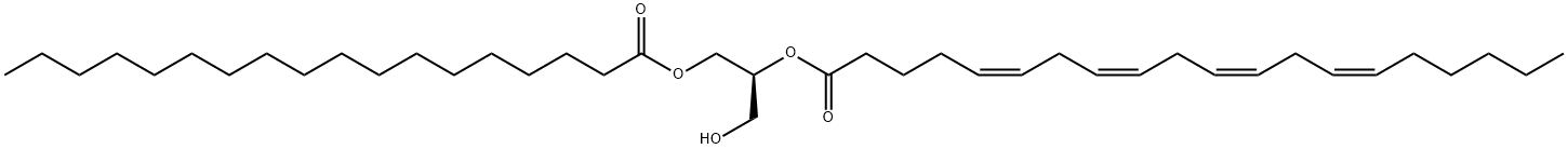 1-硬脂酰-2-花生酰-SN-甘油 结构式
