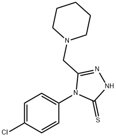 4-(4-CHLOROPHENYL)-5-(PIPERIDIN-1-YLMETHYL)-4H-1,2,4-TRIAZOLE-3-THIOL Structure