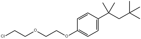 1-[2-(2-chloroethoxy)ethoxy]-4-(1,1,3,3-tetramethylbutyl)benzene 结构式