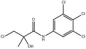 3-Chloro-2-hydroxy-2-methyl-N-(3,4,5-trichlorophenyl)propanamide 结构式