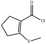1-Cyclopentene-1-carbonyl chloride, 2-(methylthio)- (9CI)|