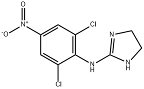 N-(2,6-Dichloro-4-nitrophenyl)-4,5-dihydro-1H-imidazole-2-amine 结构式