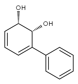 (1S-顺)-3-苯基-3,5-环己二烯-1,2-二醇 结构式