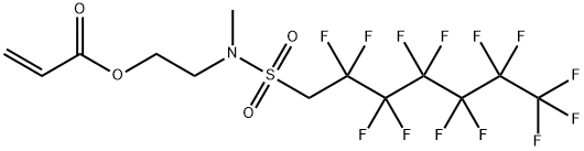 2-[methyl[(2,2,3,3,4,4,5,5,6,6,7,7,7-tridecafluoroheptyl)sulphonyl]amino]ethyl acrylate 结构式