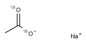 乙酸-18O2 钠盐 结构式